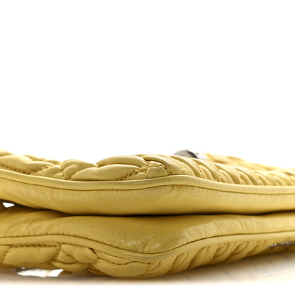 Miu Miu Nappa Matelasse Crystal Clutch Sole 11 of 19