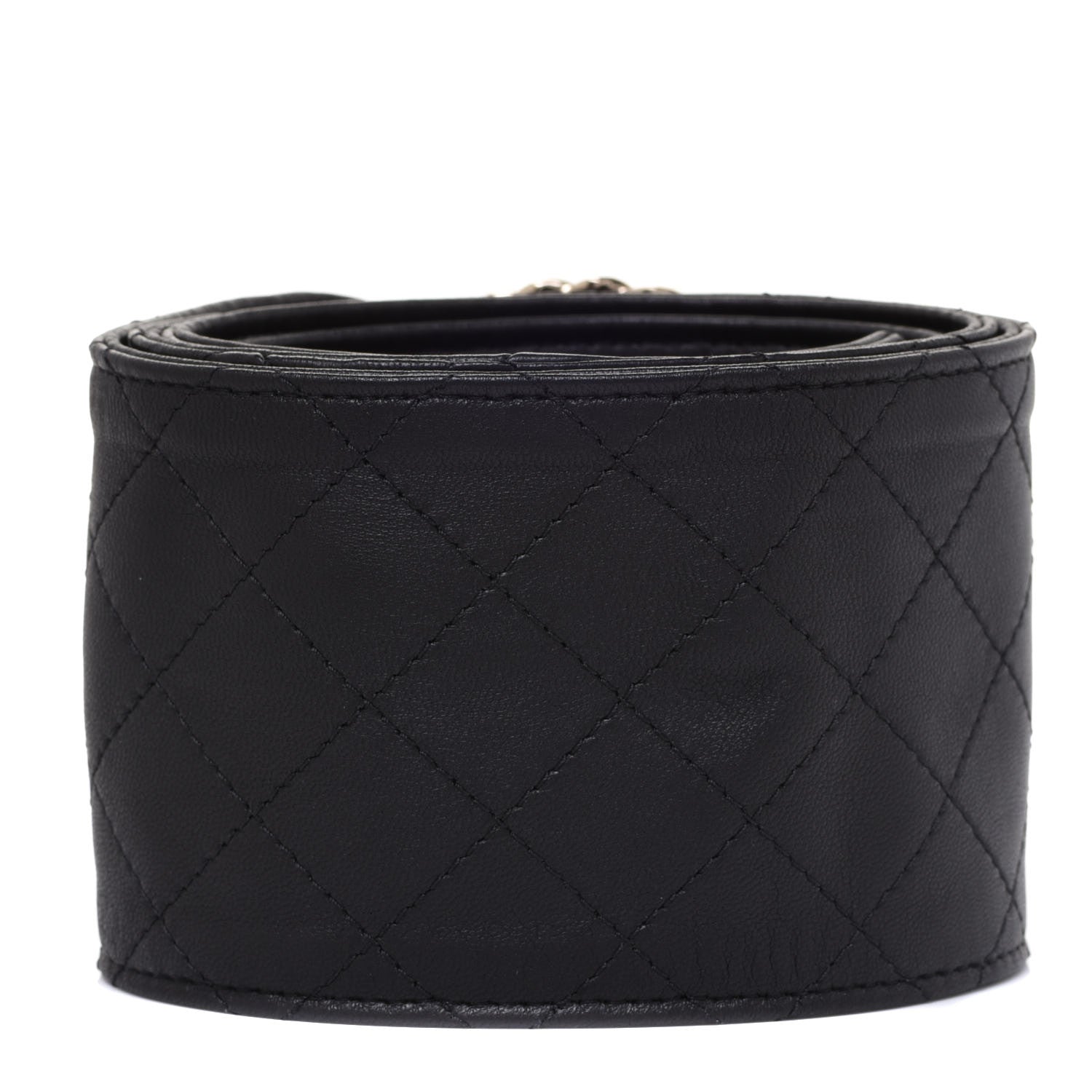 Chanel Lambskin Stitched Chain Belt Black 2 of 4