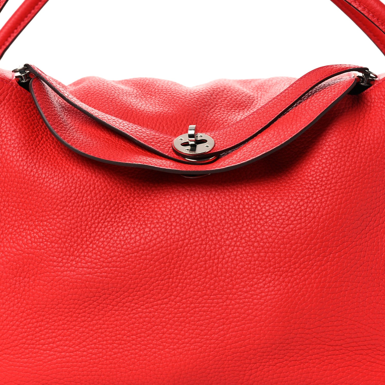 Hermes Taurillon Clemence Lindy 34 Rouge Tomate 8 of 13