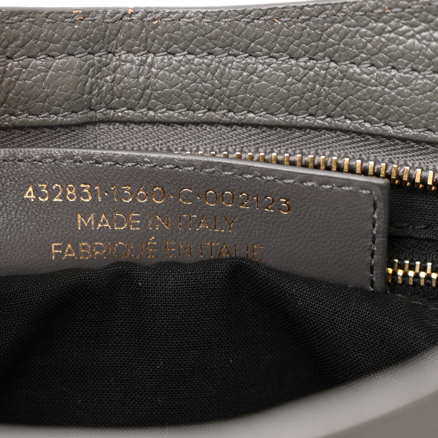 Chevre Gold Metallic Edge Hardware S City Gris Acier