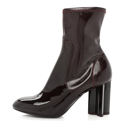 Louis Vuitton Patent Uniformes Silhouette Ankle Boots 36 Bordeaux 1 of 11