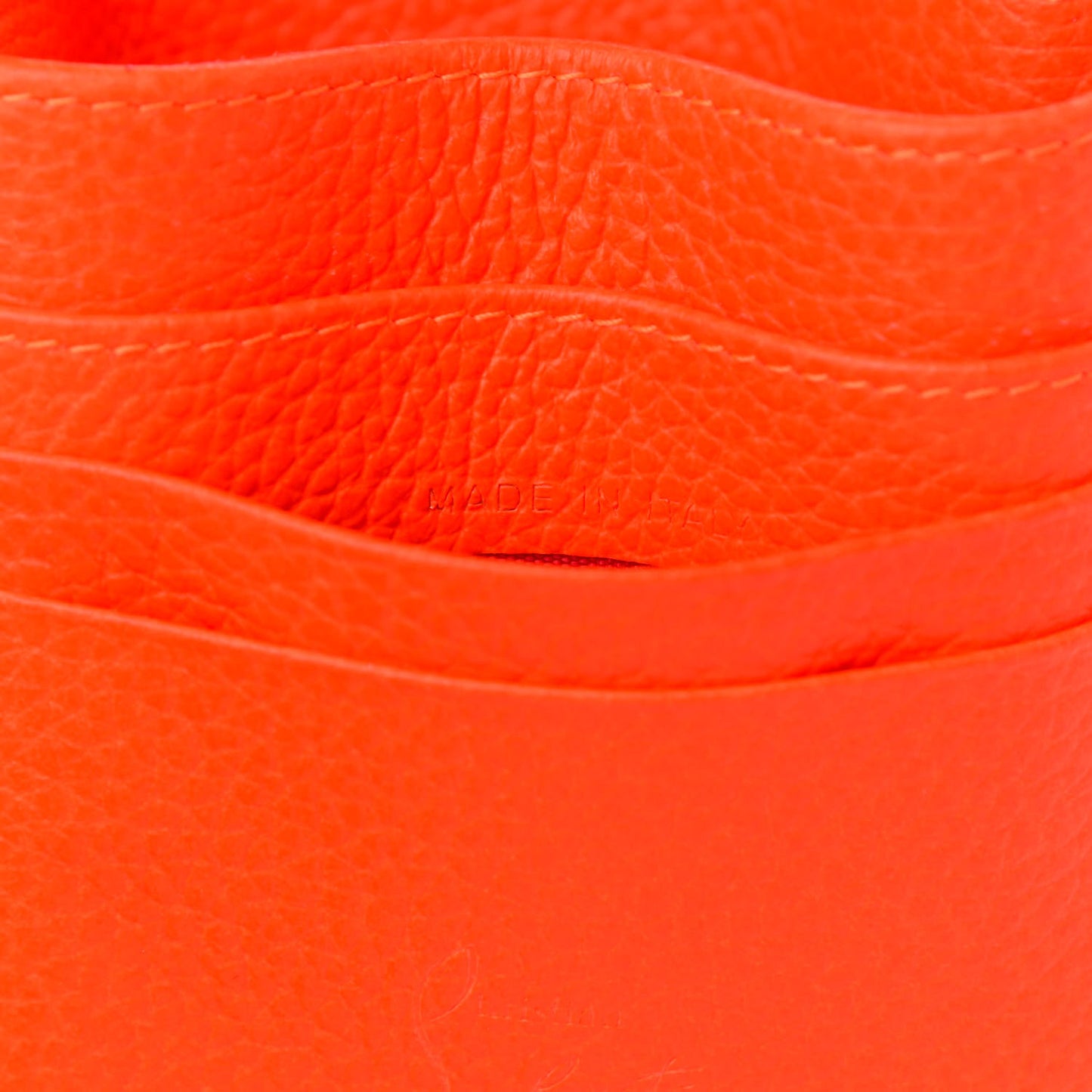Empire Calfskin Spikes Loubilab Clutch Sunrise