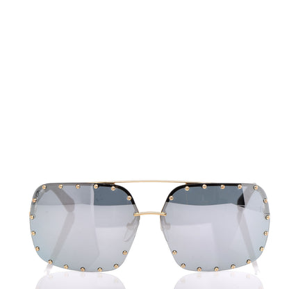 Louis Vuitton The Party Square Sunglasses Z2372W Silver 2 of 9