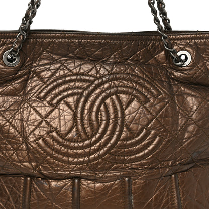 Chanel Metallic Aged Calfskin Large Shopping In Moscow Tote Bronze 8 of 10