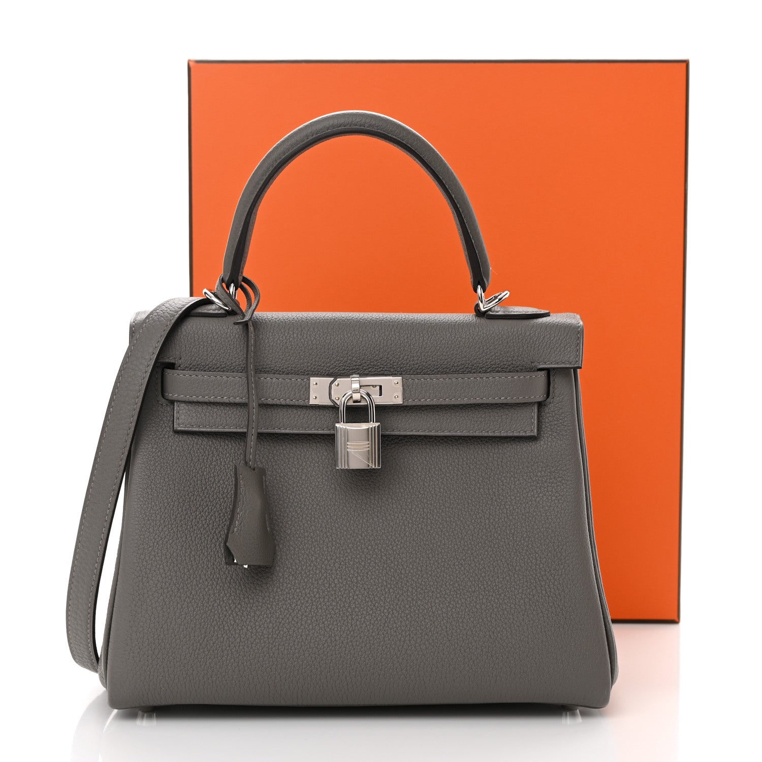 Hermes Togo Kelly Retourne 25 Gris Meyer 13 of 13