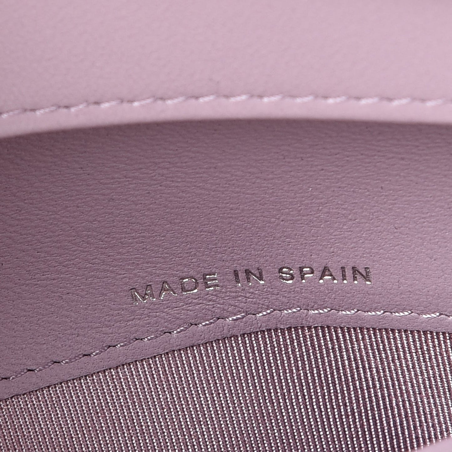 Lambskin Quilted Yen Wallet Lilac