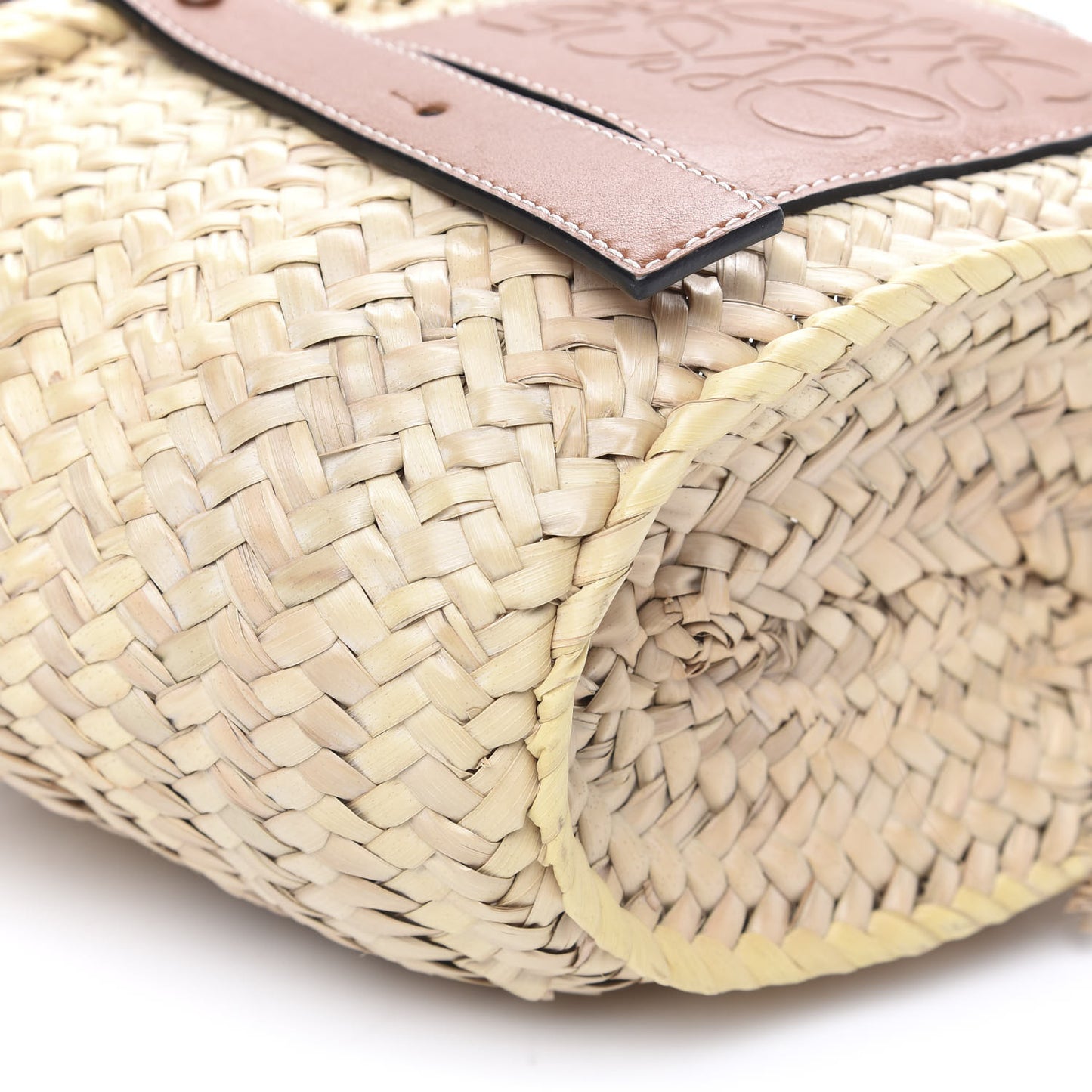Raffia Small Basket Tote Bag Natural Tan