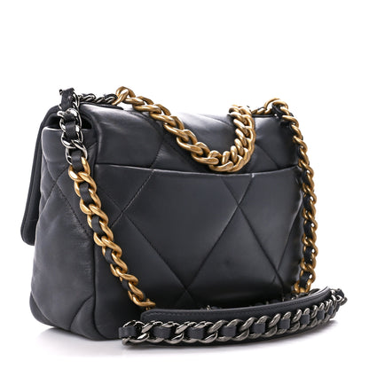 Chanel Lambskin Quilted Medium Chanel 19 Flap Dark Grey 3 of 10