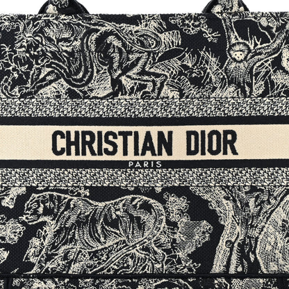 Christian Dior Canvas Embroidered Small Dioriviera Toile De Jouy Book Tote Blue 8 of 11
