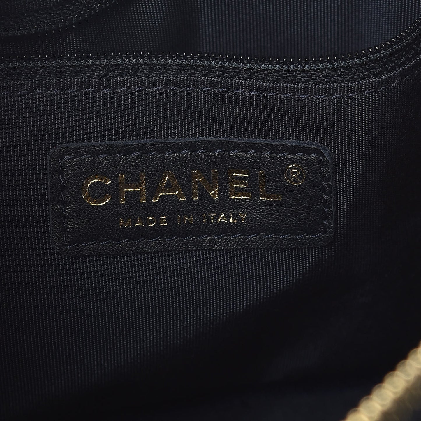 Caviar Quilted Camera Case Dark Navy