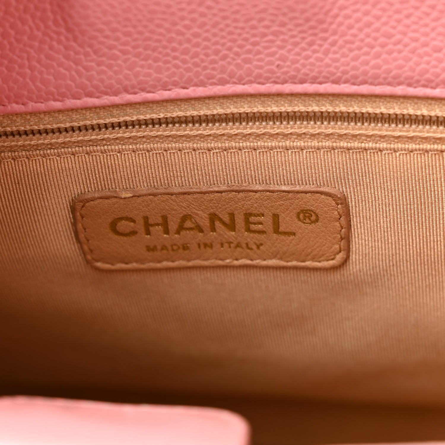 Chanel Caviar Quilted Petit Shopping Tote PST Pink 6 of 10