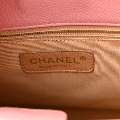 Chanel Caviar Quilted Petit Shopping Tote PST Pink 6 of 10