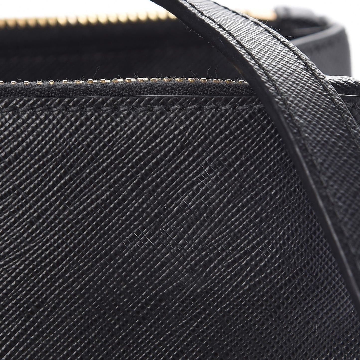 Saffiano Large Galleria Double Zip Tote Black