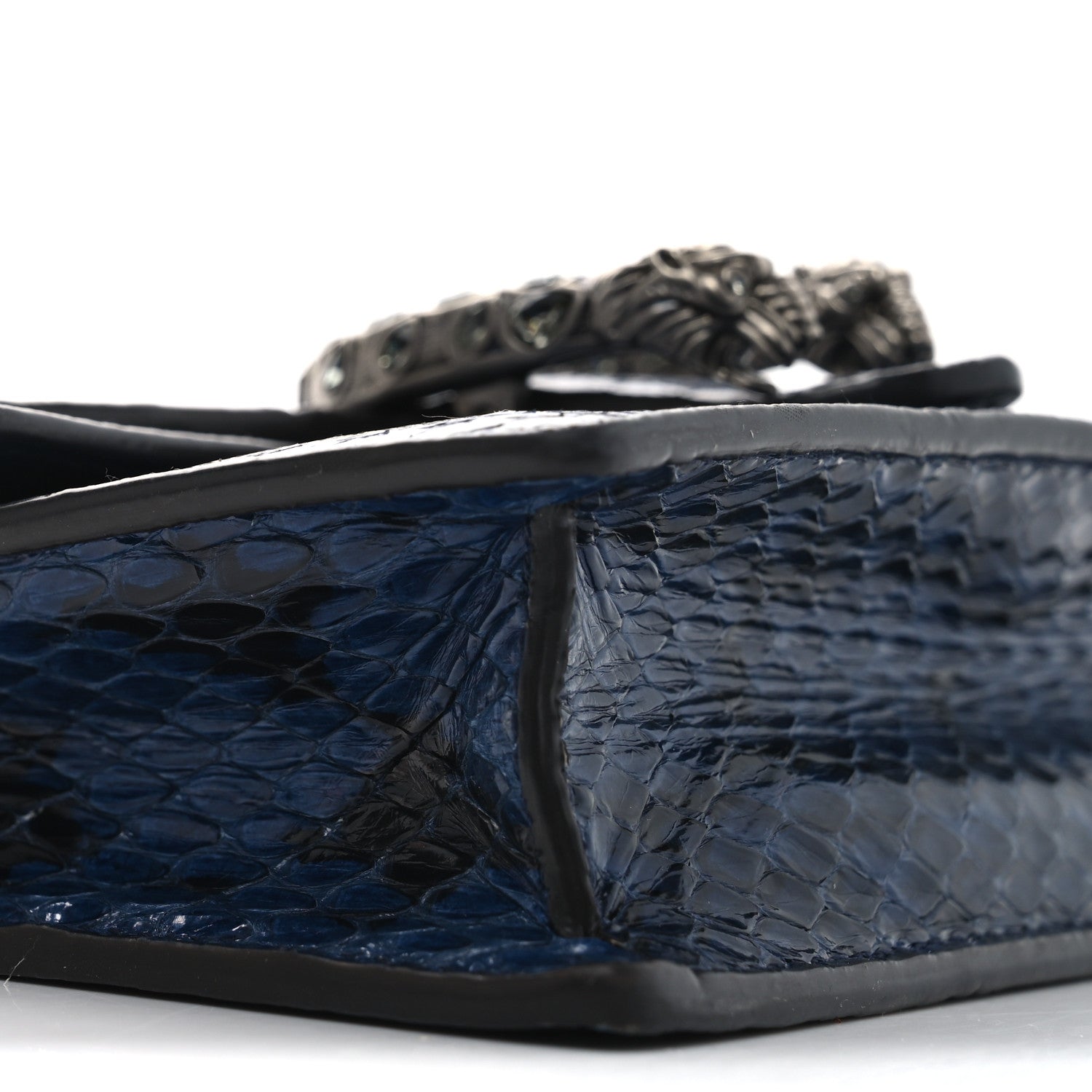 Gucci Snakeskin Super Mini Dionysus Shoulder Bag Blue 9 of 9