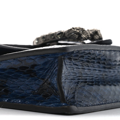 Gucci Snakeskin Super Mini Dionysus Shoulder Bag Blue 9 of 9