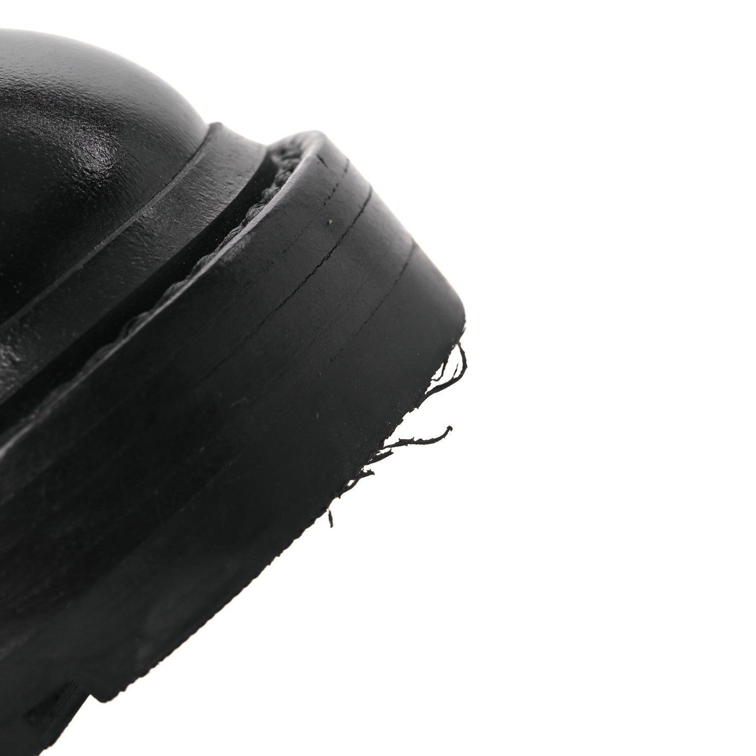 Chanel Shiny Calfskin Quilted Lace Up Combat Boots 37 Black 11 of 14