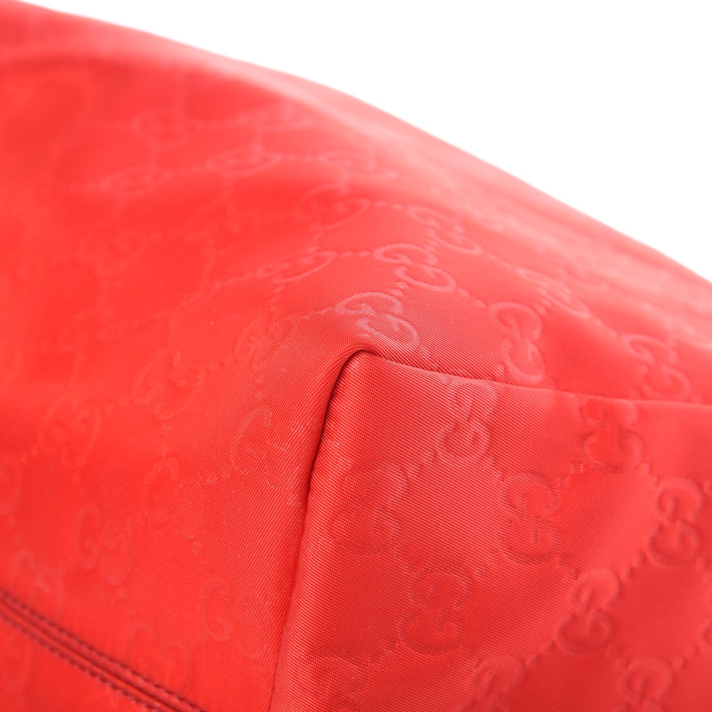 Nylon Monogram Medium Tote Red