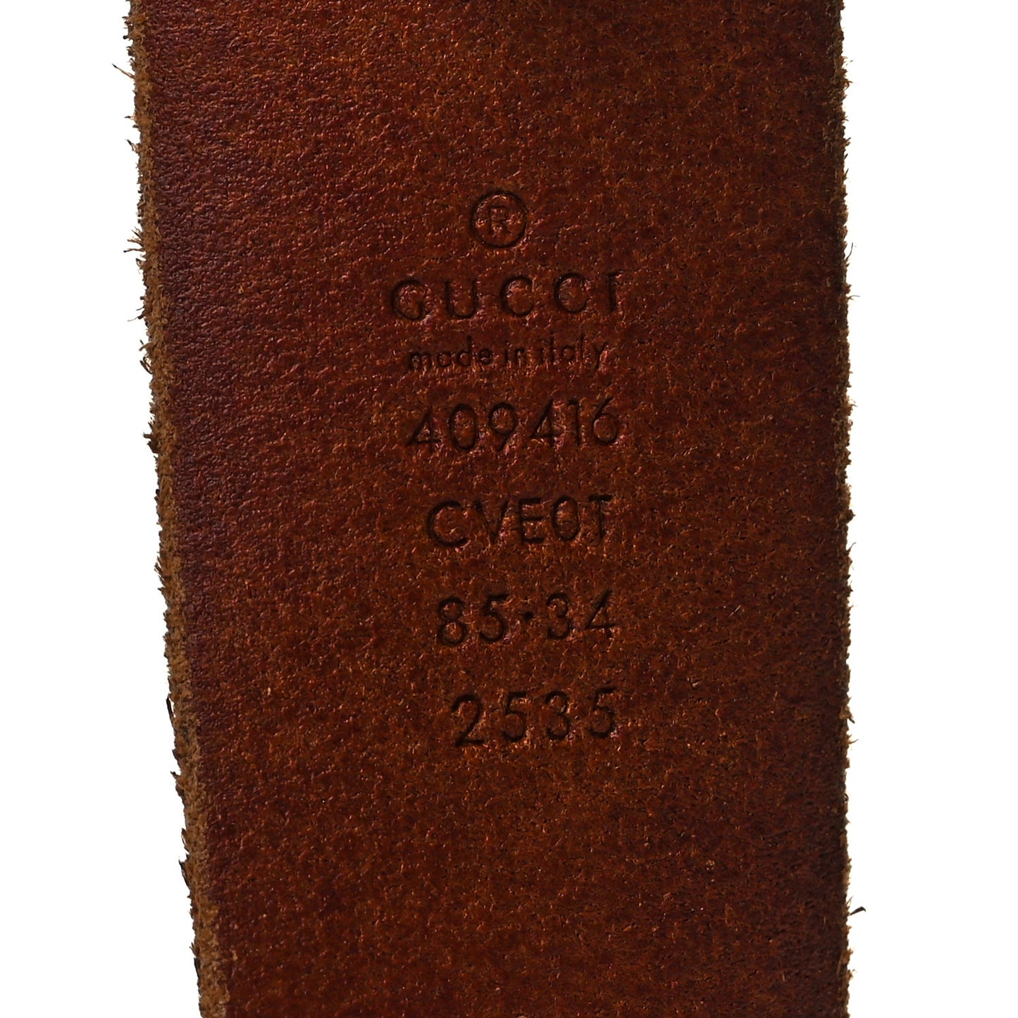 Faded Calfskin Double G 40mm Belt 85 34 Cuir