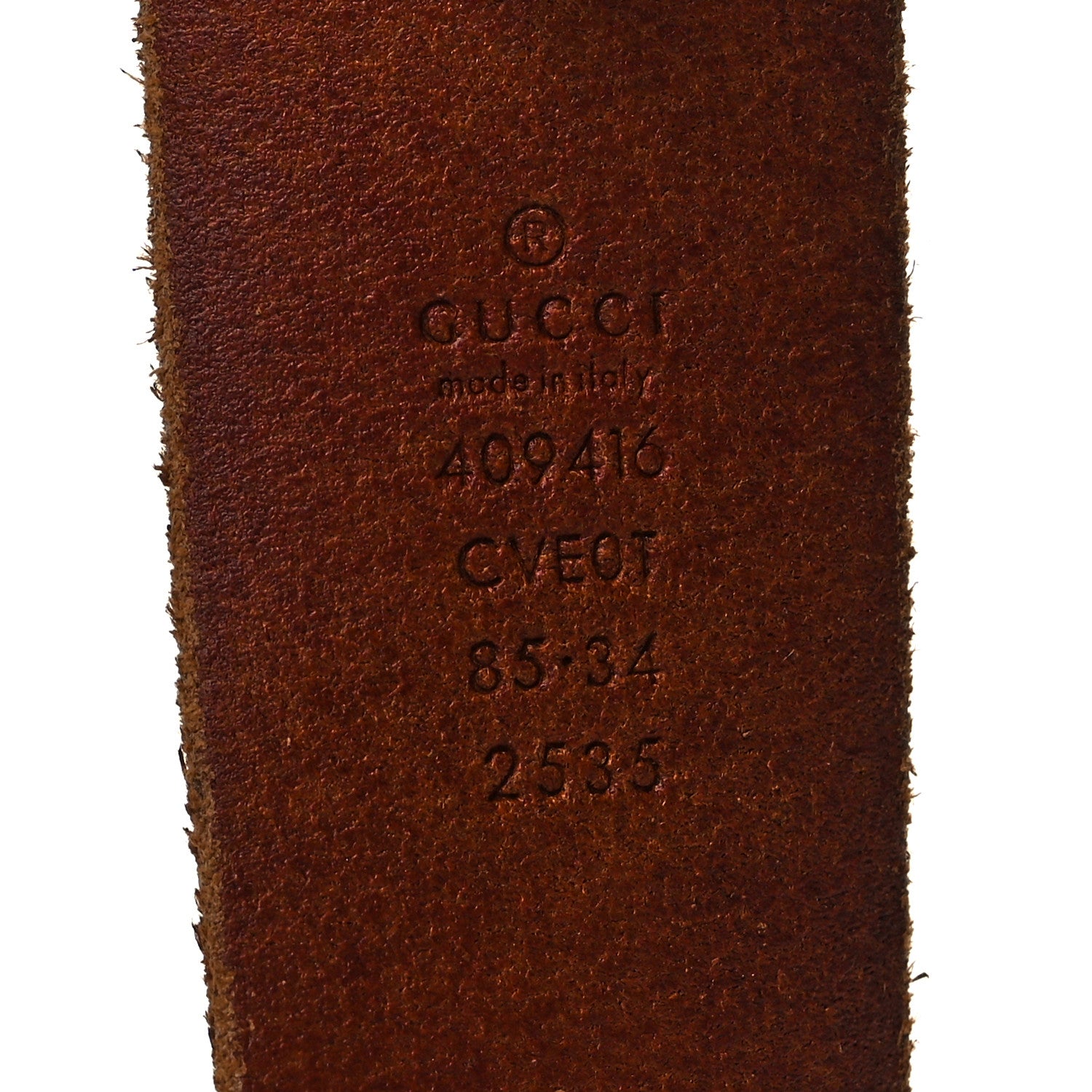 Gucci Faded Calfskin Double G 40mm Belt 85 34 Cuir 3 of 5