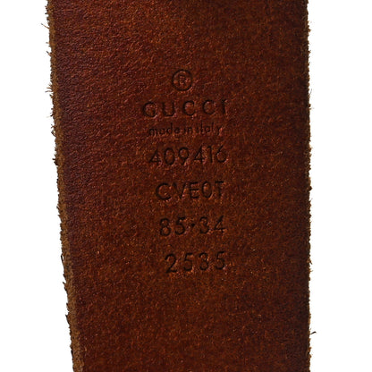 Gucci Faded Calfskin Double G 40mm Belt 85 34 Cuir 3 of 5