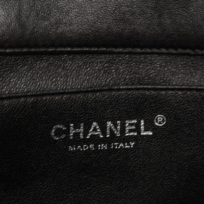 Chanel Lambskin Quilted Clutch With Chain Flap Black 6 of 7