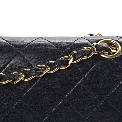Chanel Lambskin Quilted Medium Double Flap Bag Black 12 of 16
