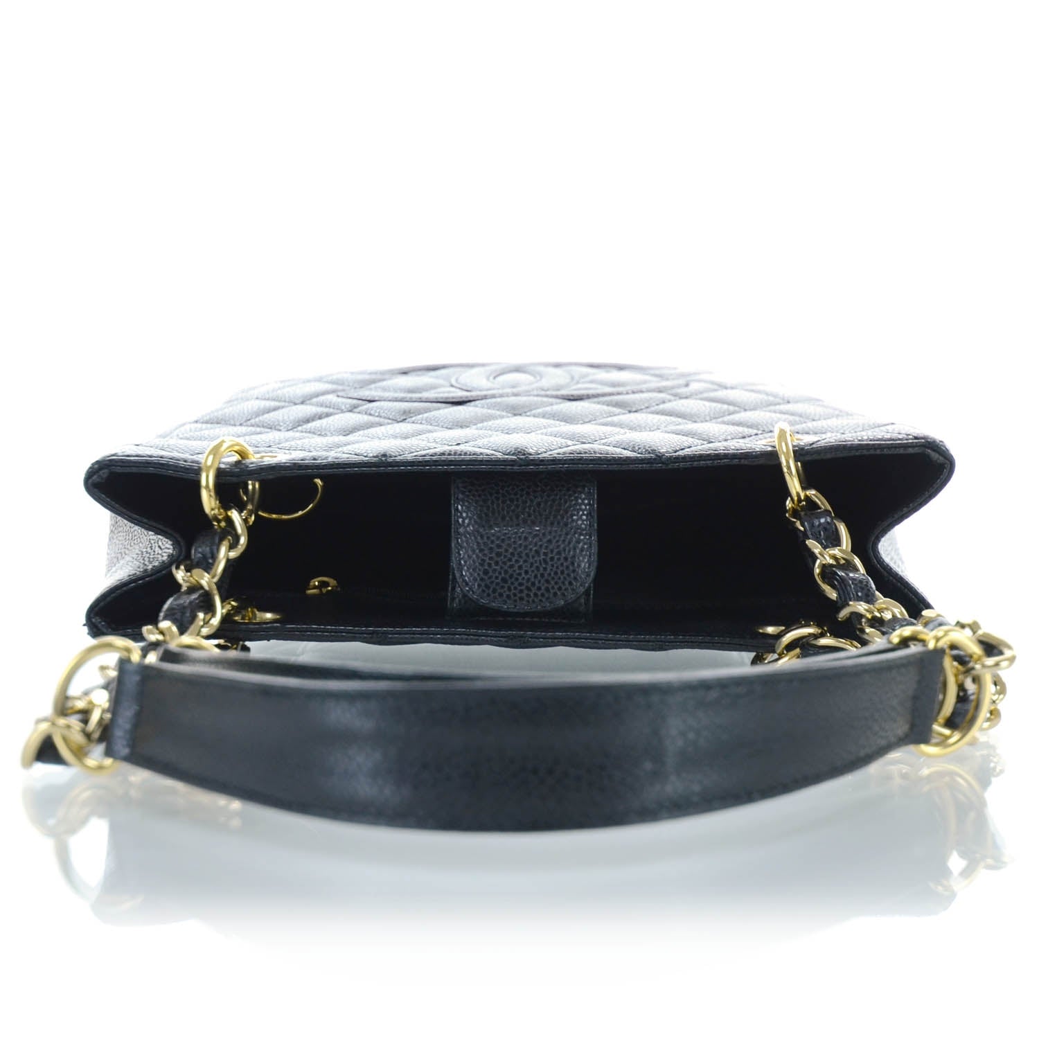 Chanel Caviar Petit Shopping Tote PST Black GHW 5 of 11