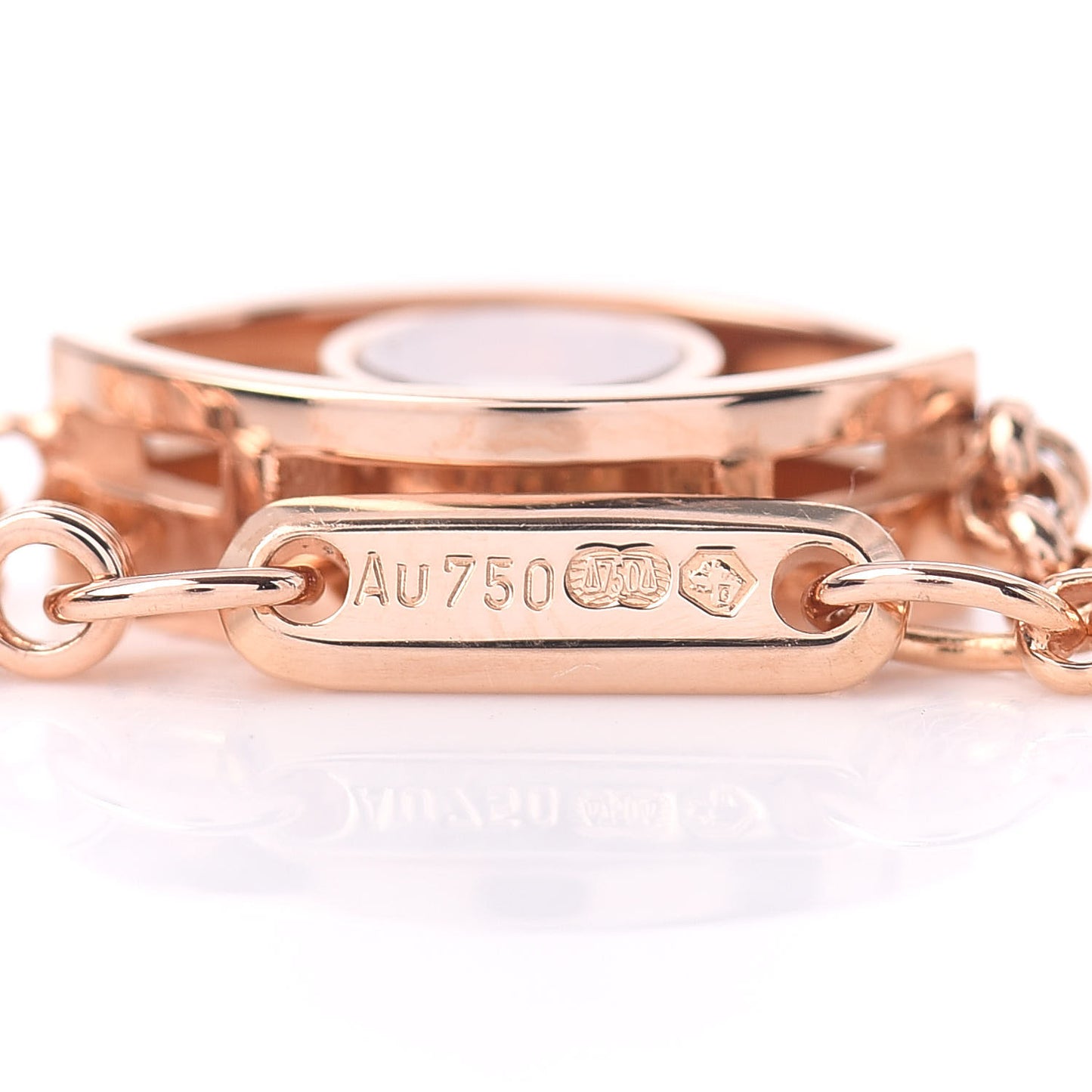 18K Rose Gold Diamond Good Luck Charms Eye Bracelet