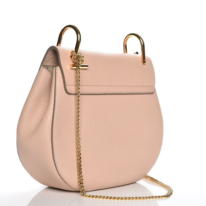 Chloe Grained Lambskin Drew Shoulder Bag Cement Pink 3 of 8