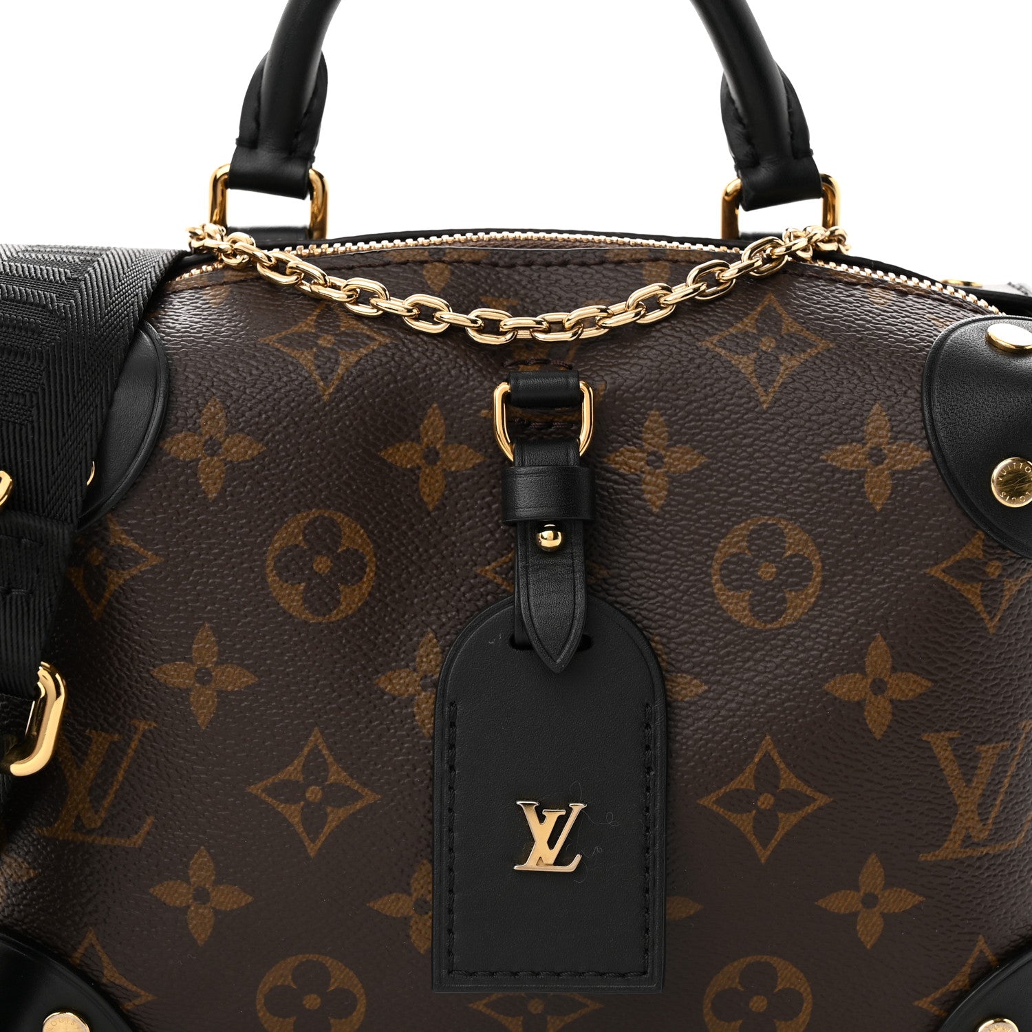 Louis Vuitton Monogram Petite Malle Souple Black 7 of 17