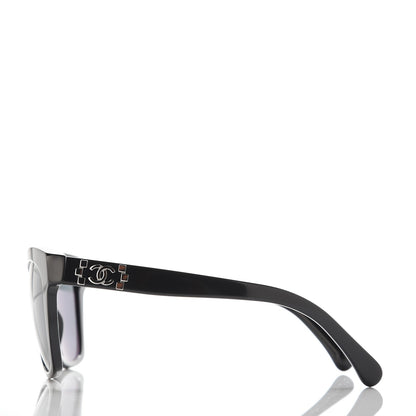 Chanel CC Butterfly Signature Sunglasses 5313 Black 3 of 9