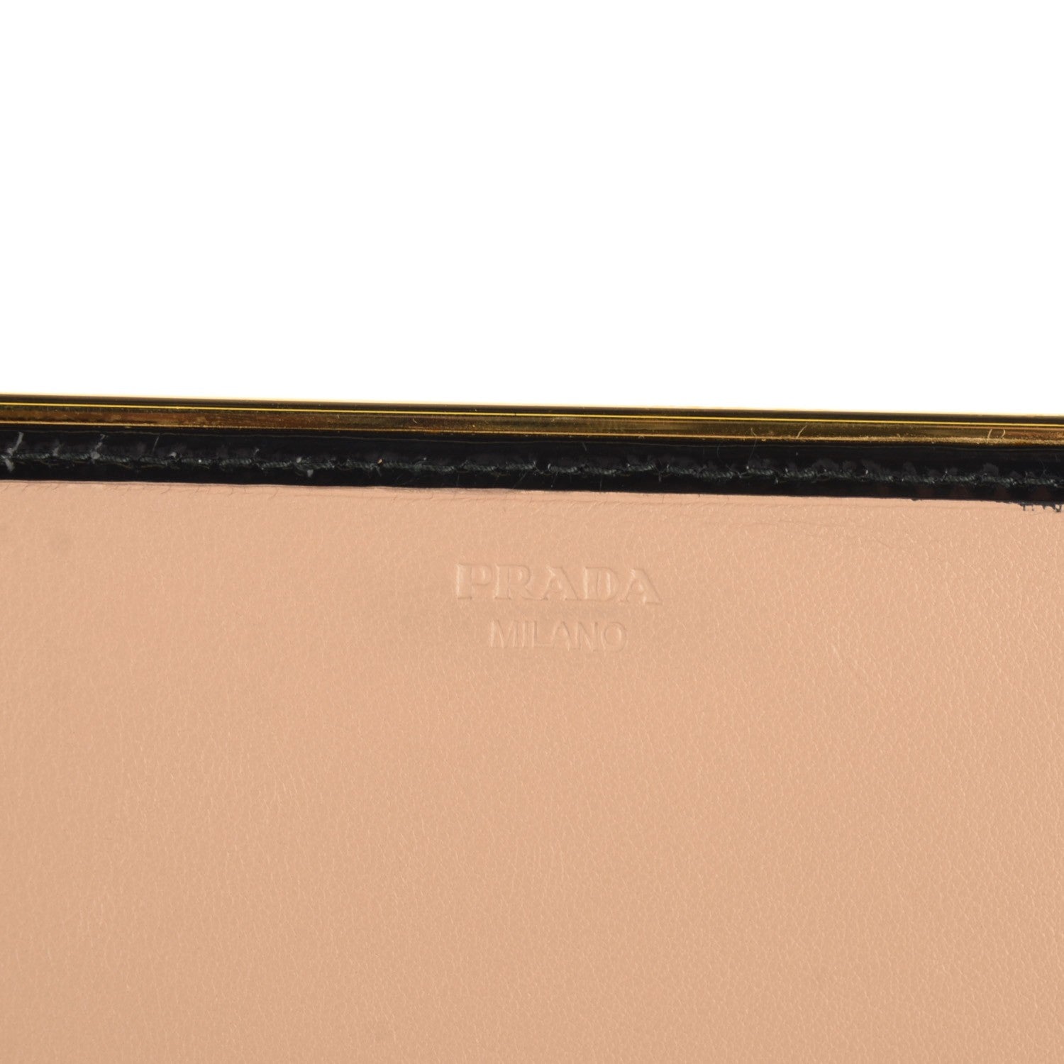 Prada Spazzolato Metal Bar Flap Wallet Nero Black 5 of 7