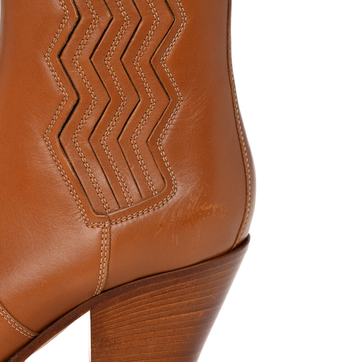 Hermes Calfskin Womens Vegas Ankle Boot 36.5 Naturel 10 of 11