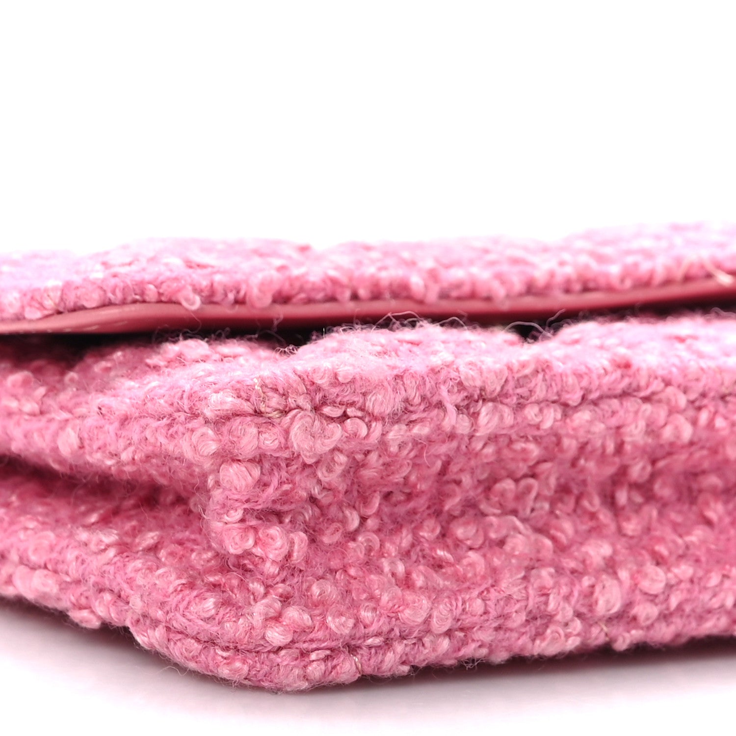 Chanel Tweed Quilted Flap Chain Waist Bag Pink 9 of 10