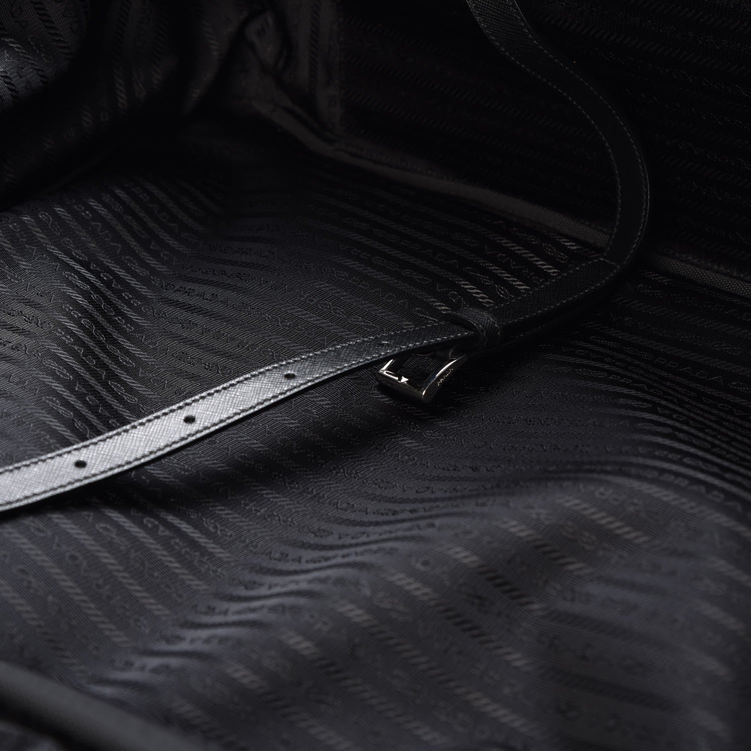 Prada Tessuto Nylon Saffiano Suitcase Black 6 of 10