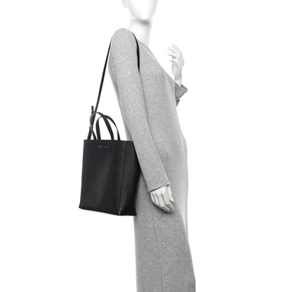 Celine Grained Calfskin Small Vertical Cabas Black 2 of 11