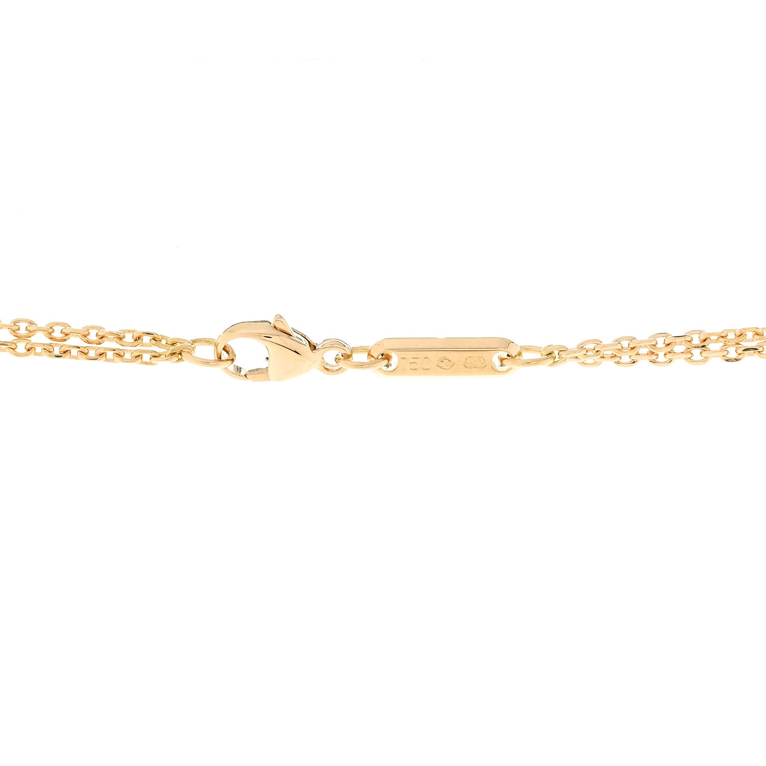 Chopard 18K Yellow Gold Diamond Happy Spirit Pendant Necklace 5 of 5