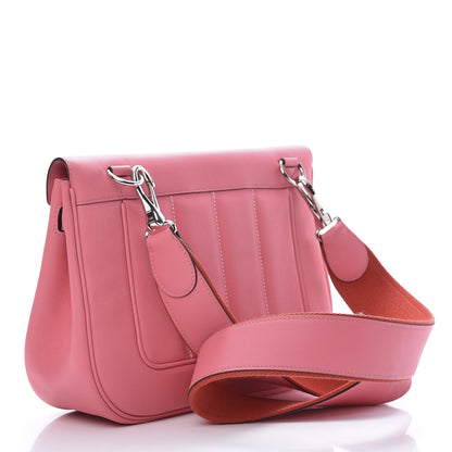 Hermes Veau Swift Sac Berline 28 Rose Azalee 3 of 13