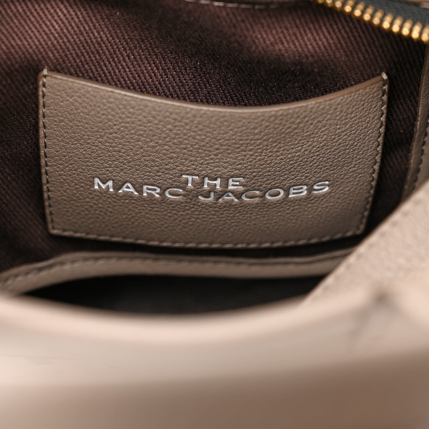 Grained Calfskin Small The Tote Bag Cement