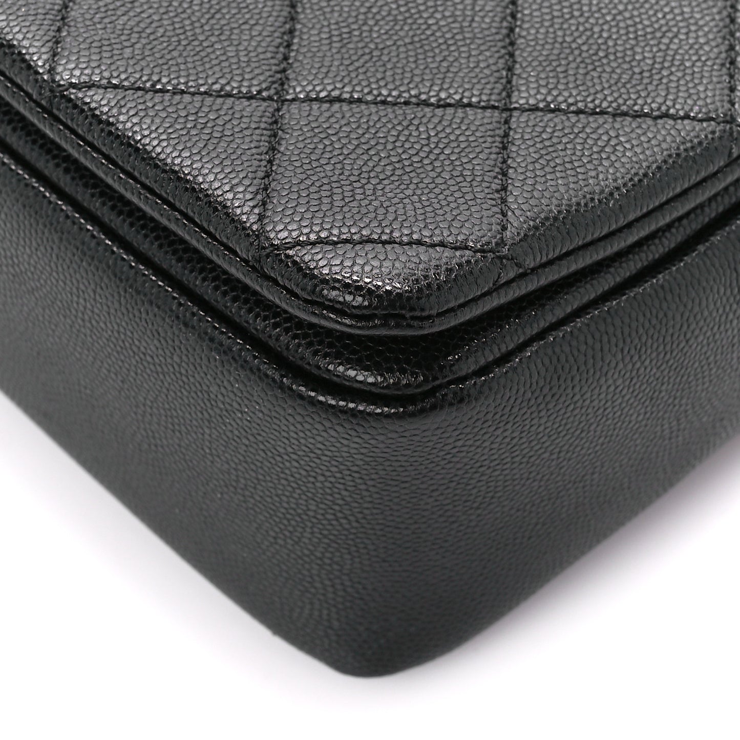 Caviar Quilted Small Fashion Therapy Flap Bag Black