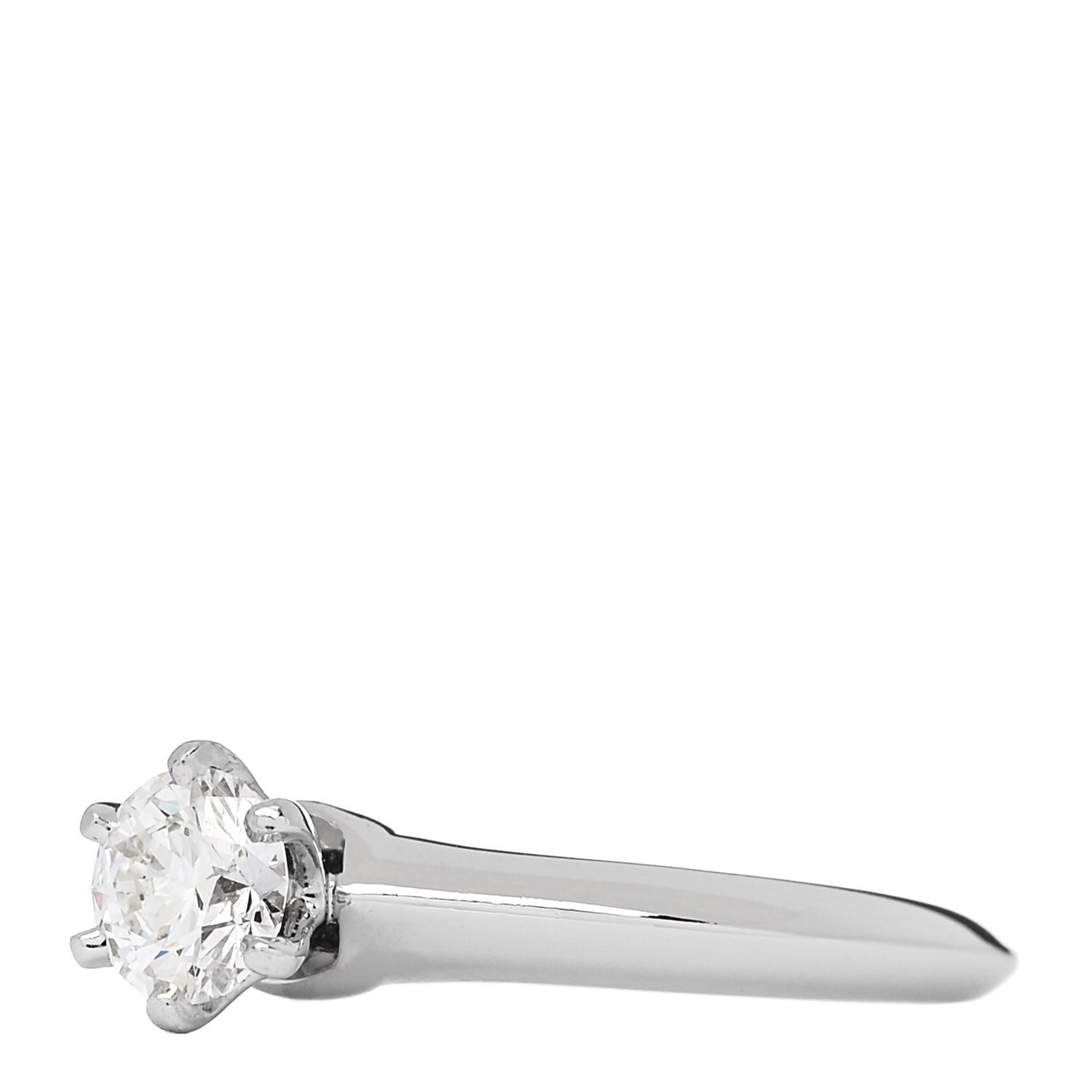 Platinum Diamond .51ct Solitaire Engagement Ring 52 6