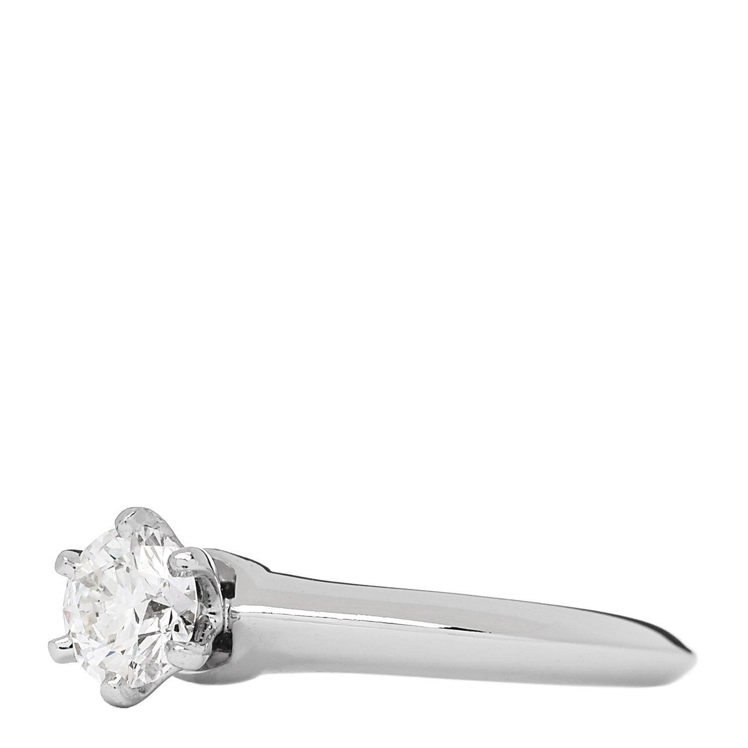 Tiffany Platinum Diamond .51ct Solitaire Engagement Ring 52 6 3 of 7