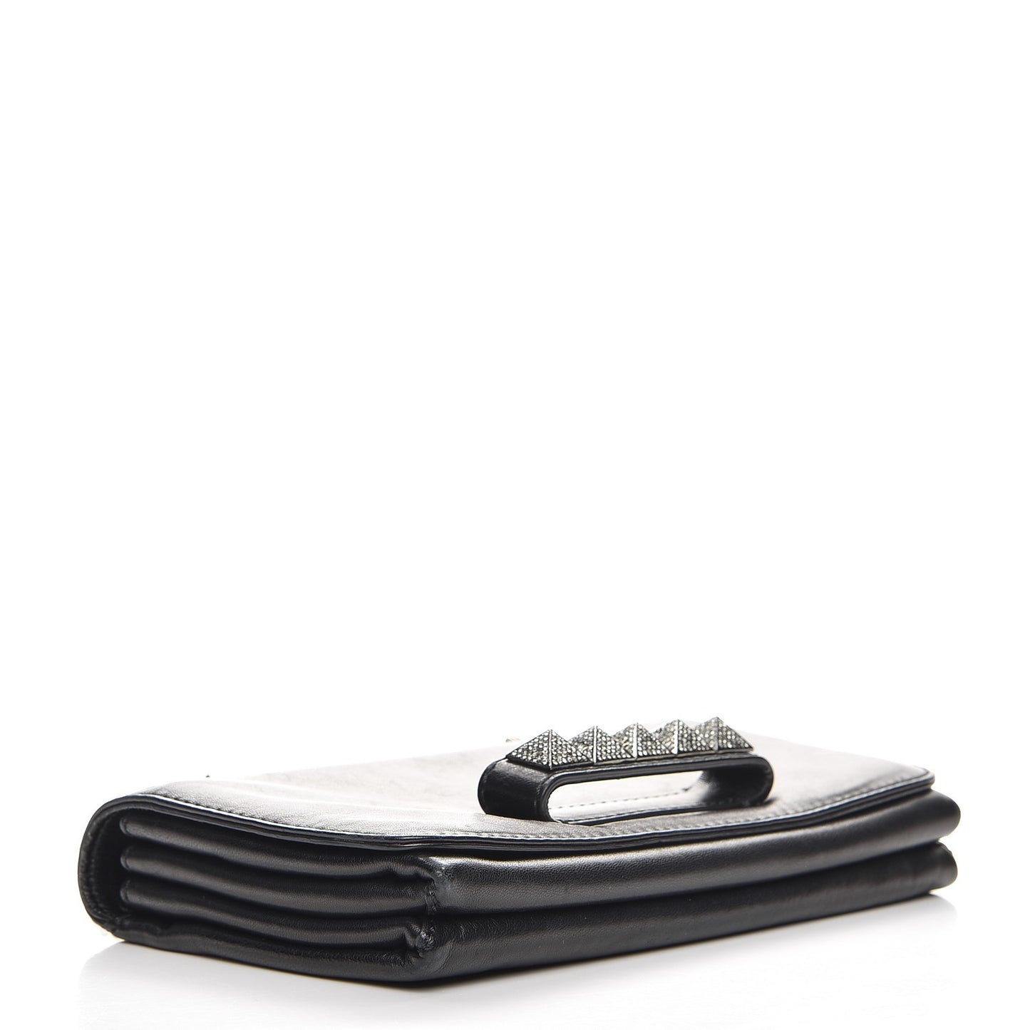Nappa Crystal Encrusted Studs Va Va Voom Shoulder Bag Black