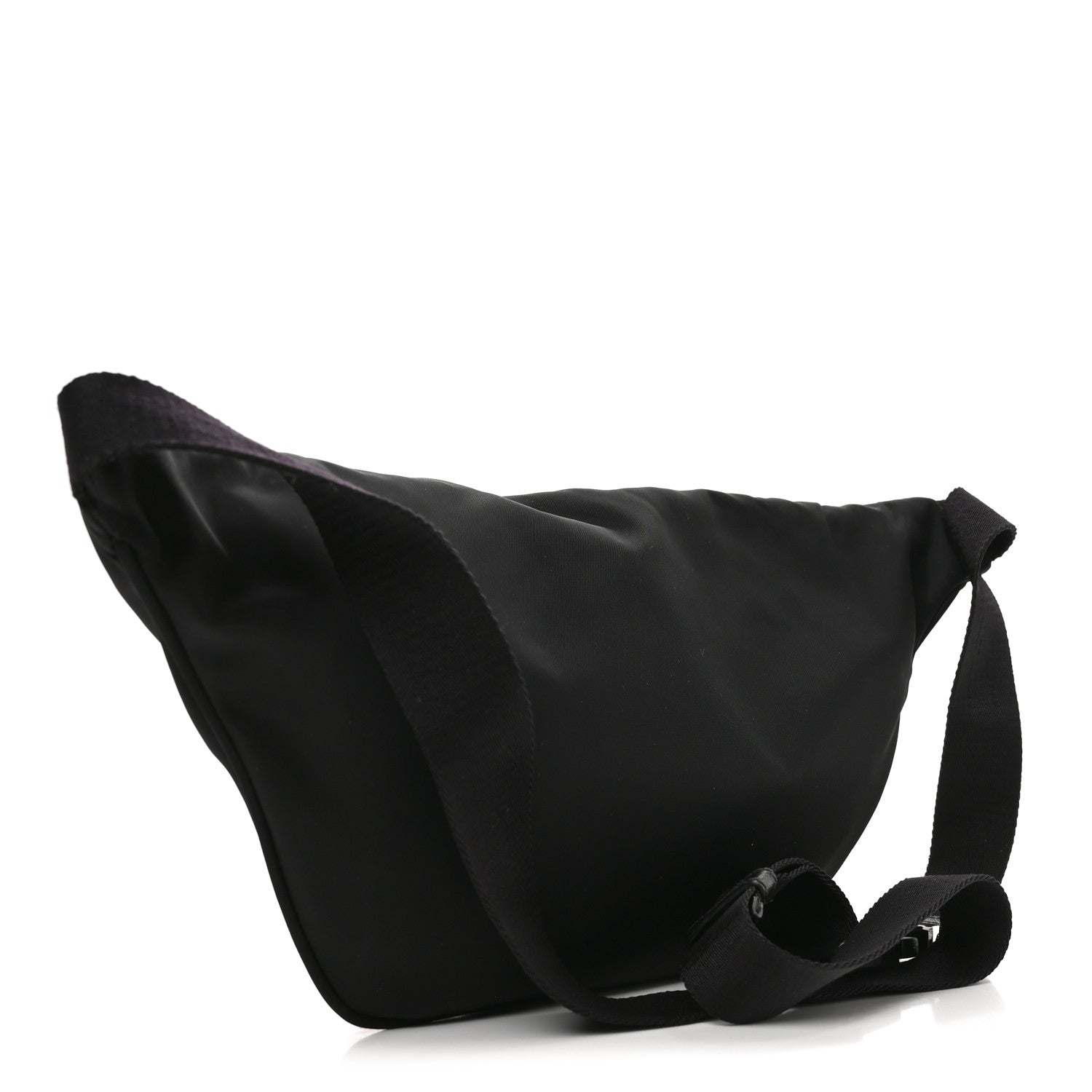 Prada Tessuto Re-Nylon Saffiano Belt Bag Black 2 of 8