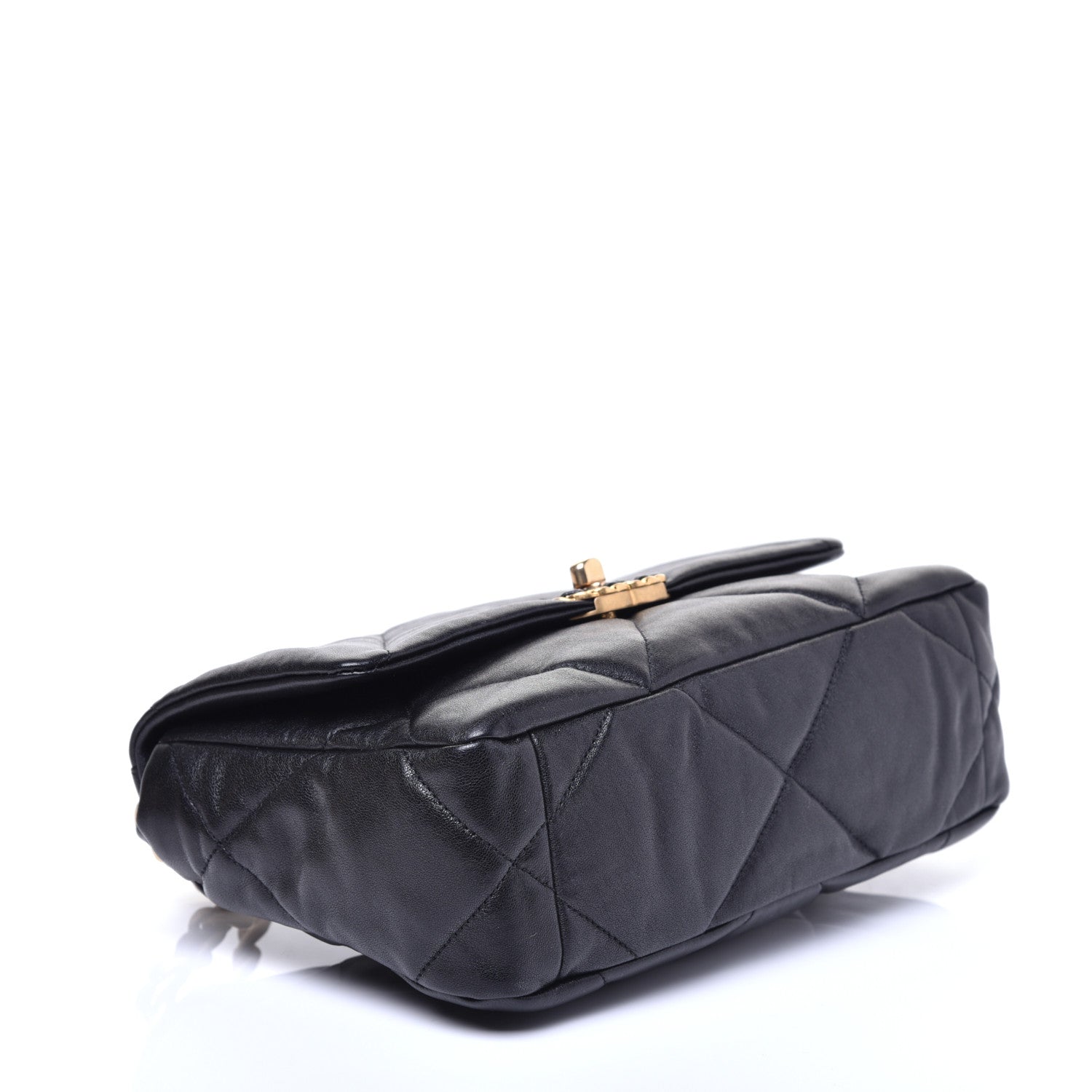 Chanel Lambskin Quilted Medium 19 Flap Black 4 of 9
