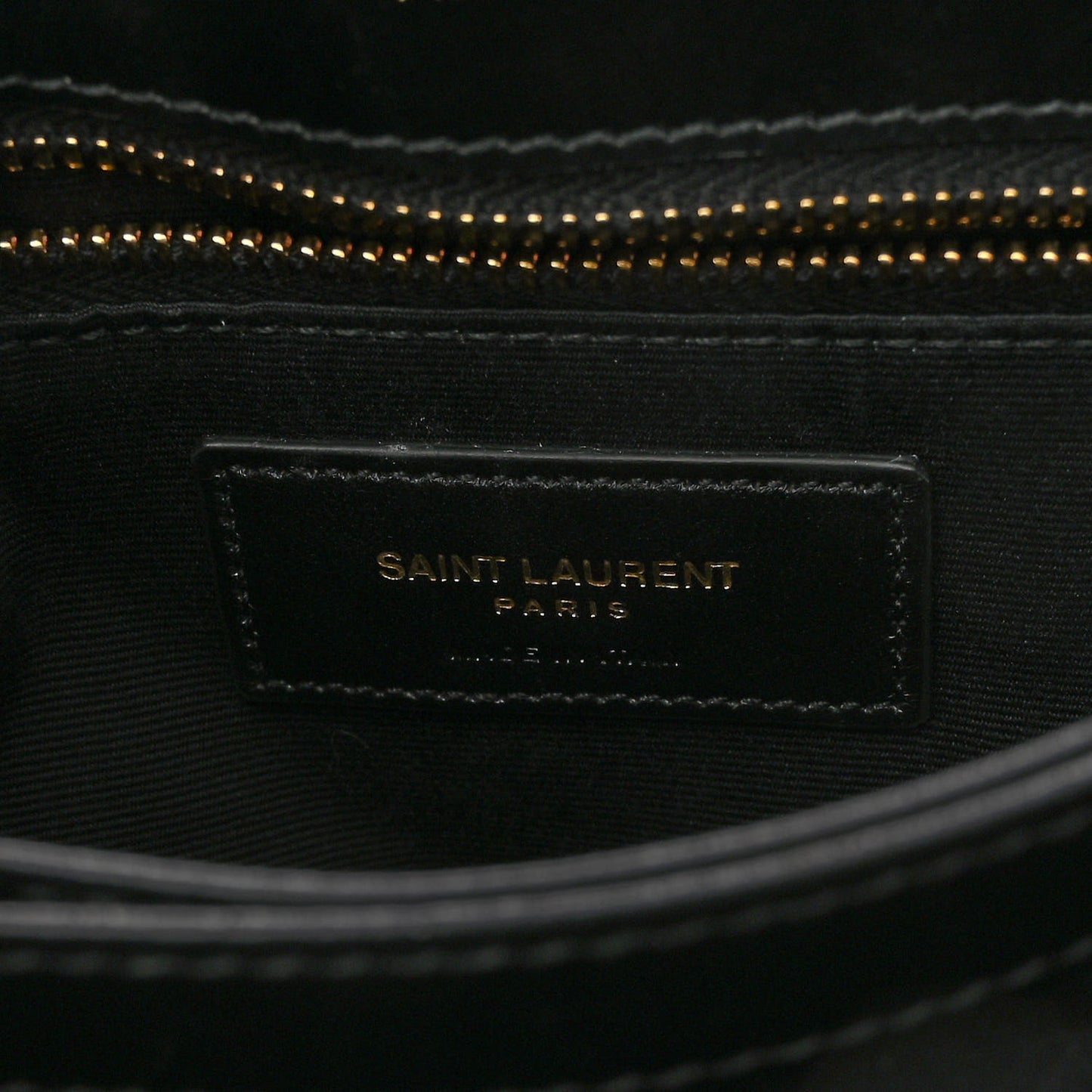 Calfskin Y Quilted Monogram Toy Loulou Crossbody Bag Black
