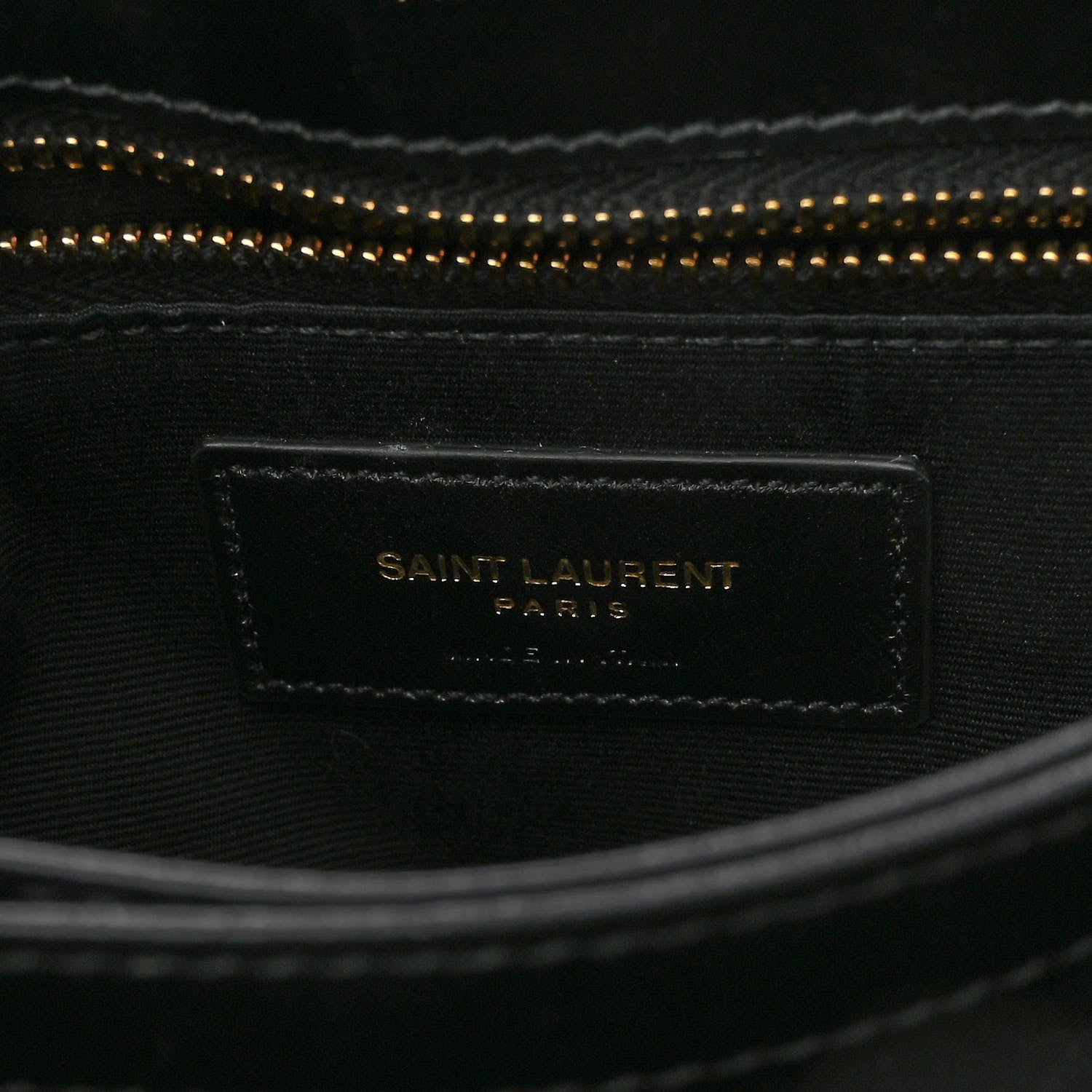 Saint Laurent Calfskin Y Quilted Monogram Toy Loulou Crossbody Bag Black 6 of 10