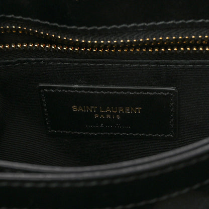 Saint Laurent Calfskin Y Quilted Monogram Toy Loulou Crossbody Bag Black 6 of 10