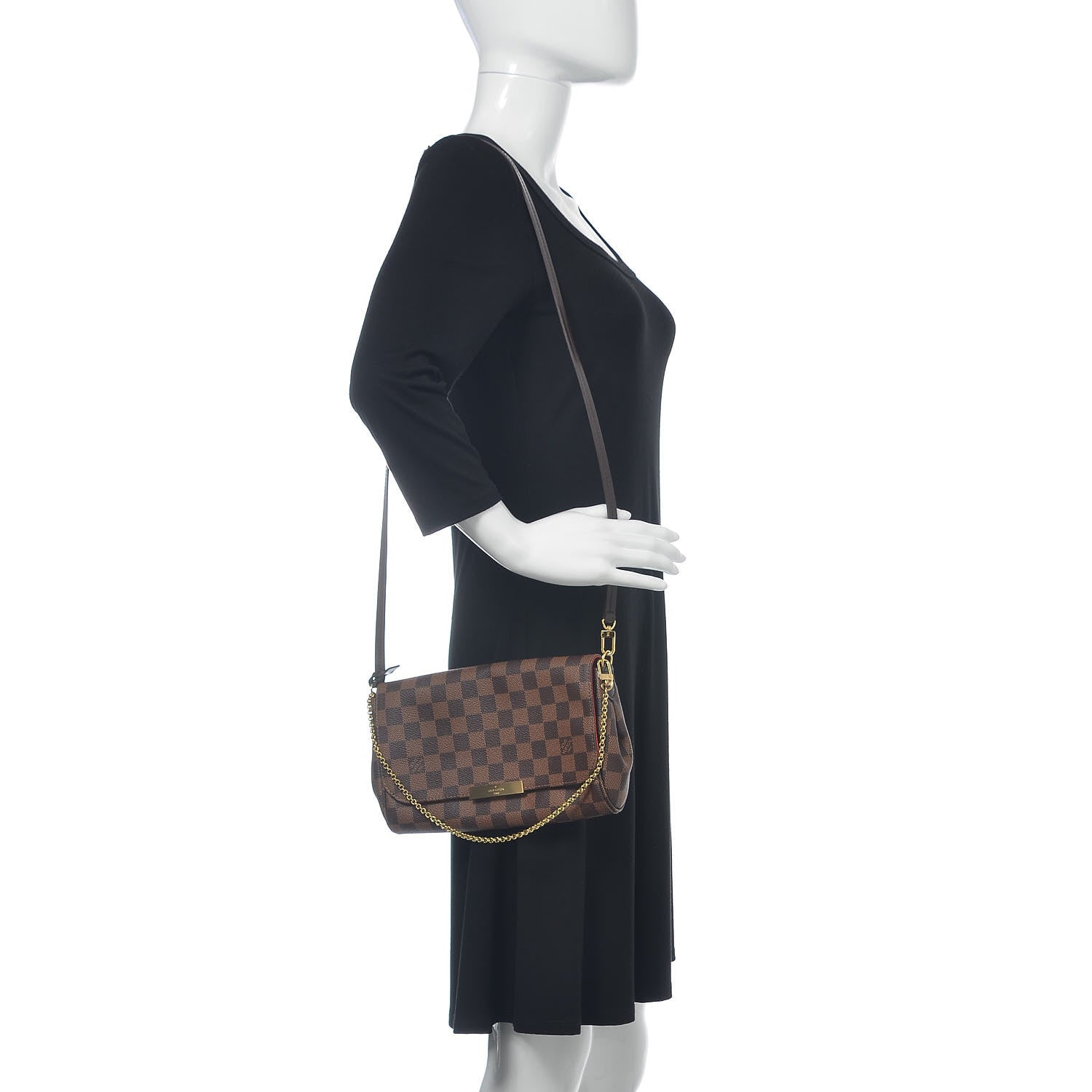 Louis Vuitton Damier Ebene Favorite MM 2 of 10