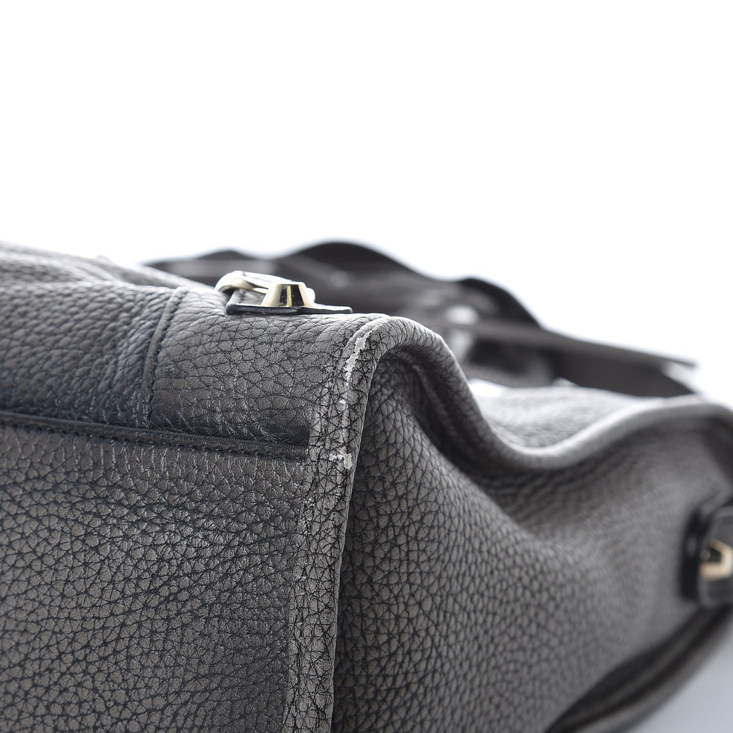 Grained Calfskin Classic Gold Hardware City Ombre Grey Gradient